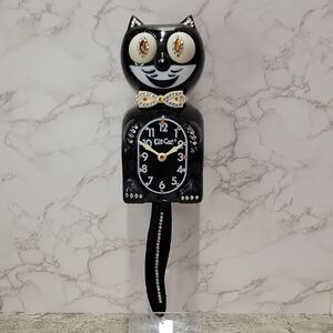 Jeweled Classic Black Kit-Cat Klock clock SUPER RARE Vintage
